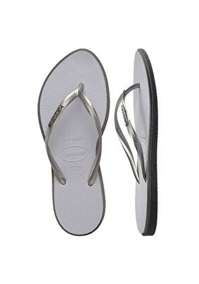 Crocs Havaianas Slim Point Kadın Plaj Terliği 4149584 Gümüş