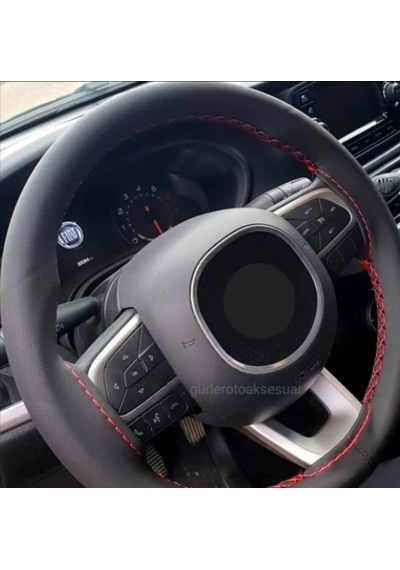 Opel Vectra A Kasa Direksiyon Kılıfı Soft Kırmızı Ipli 10.5Cm