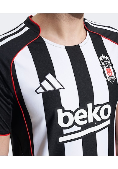 Beşiktaş Lisanslı 25/26 Siyah Beyaz Çubuklu Forma Siyah - Beyaz