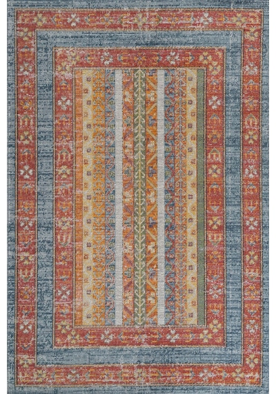 Antik 1111 Klasik Vintage Salon Halısı Renkli Retro Mutfak Halısı Tozumaz İnce Makine Halısı Çok Renkli