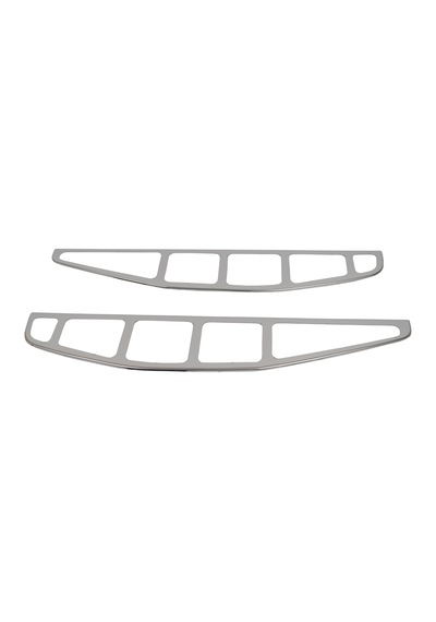 Fiat Doblo Uyumlu 2000-2006 Krom Stop Çerçevesi 2 Parça Paslanmaz Çelik