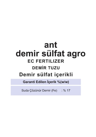 Demir Sülfat Kara Boya 1 KG