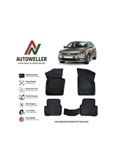 Volkswagen Passat B7 2010-2015 Havuzlu Oto Paspas