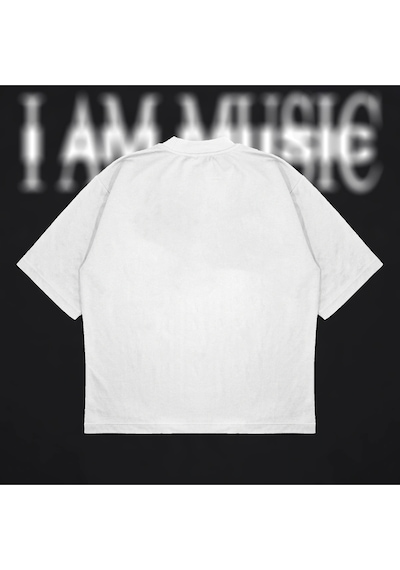 Startmore Suicideboys I Am Musician Boxy Fit Oversize Unisex Tshirt Baskılı Tişört Beyaz