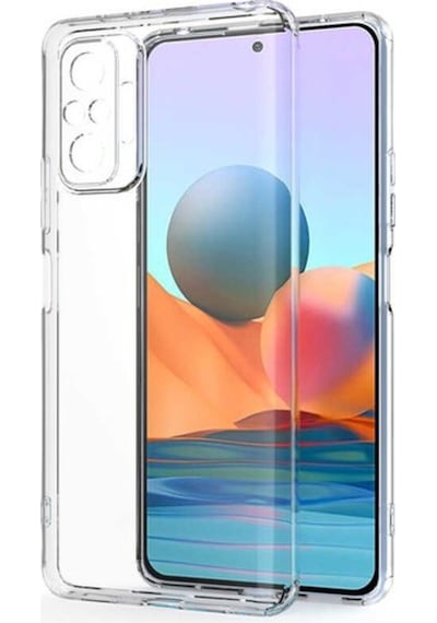 Fibaks Redmi Note 10 Pro Uyumlu Kılıf Kamera Korumalı Şeffaf Yumuşak Süper Silikon Kapak