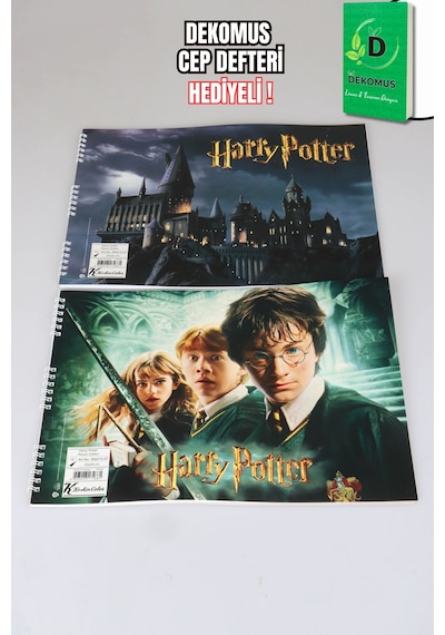 X Dekomus Lisanslı Harry Potter Magic Art Collection 25x35 15 Yaprak Büyük Boy Resim Defteri Tek Adet "dekomus Cep Defteri Hediyeli"