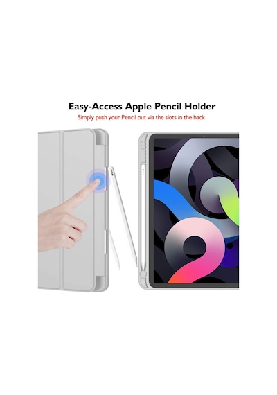 Apple Uyumlu iPad 10. Nesil 10.9 2022 Kılıf Kalem Bölmeli Smart Case A2696 A2757 A2777