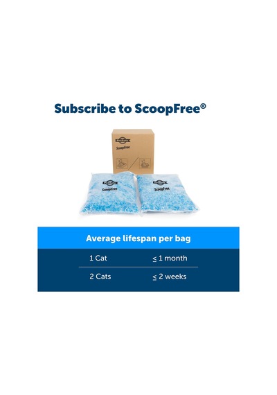 Birinci Sınıf Silikon Kedi Kumu İkili Paket Scoopfree, Kokuları Giderir, Toz Ve Topaksız, 30 Güne Kadar Dayanır, 2 Kg 2 X 2kg