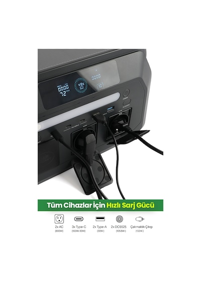 Goboenergy P800 512wh Lifepo4 800w Max. Taşınabilir Güç İstasyonu,güç Kaynağı