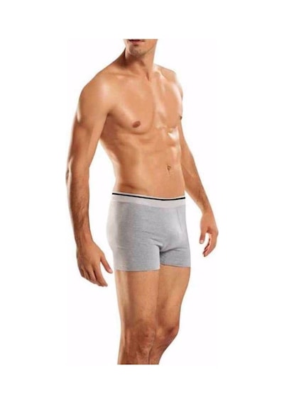 Berrak 1097 Erkek Likralı Esnek Boxer 2 Adet Siyah