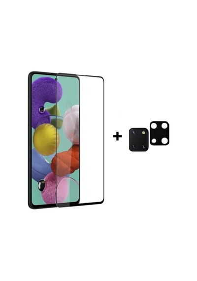 Galaxy Note 10 Lite A81 Uyumlu Arka Kamera Lens Koruma Ve Tam Kaplayan Ekran Koruyucu