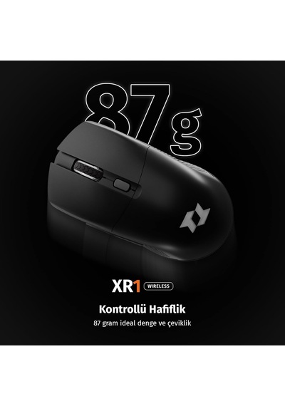 Xr1 Kablosuz Oyuncu Mouse, 10000 Dpı, Rgb Aydınlatma, 6 Tuş, 2.4g + Bluetooth + Kablolu, Type-c Şarjlı