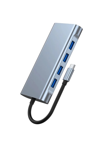 Ally Byl-2110 11in1 Multifonksiyonlu Type-c Hub Adaptör Dönüştürücü- 5775 Füme