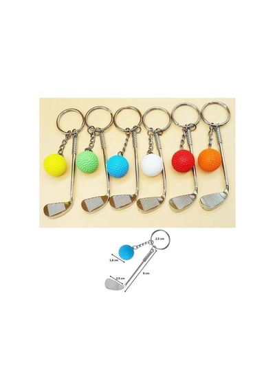 River World Gerçekçi Golf Tasarımlı Şık Anahtarlık Kolye Çanta Süsü