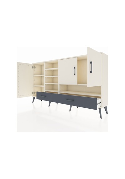 Arges Konsol 8 Raflı 2 Çekmeceli 3 Kapaklı 176x30x99 Aytaşı-aytaşı/antrasit Aytası/antrasıt - Aytası Arges Konsol 8 Raflı 2 Çekmeceli 3 Kapaklı 176x30x99 Aytaşı-aytaşı/antrasit Aytası/antrasıt - Aytası