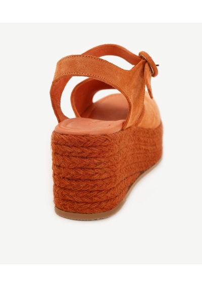 Yargıcı Platform Taban Deri Espadril 25ykay4030x 582 Turuncu