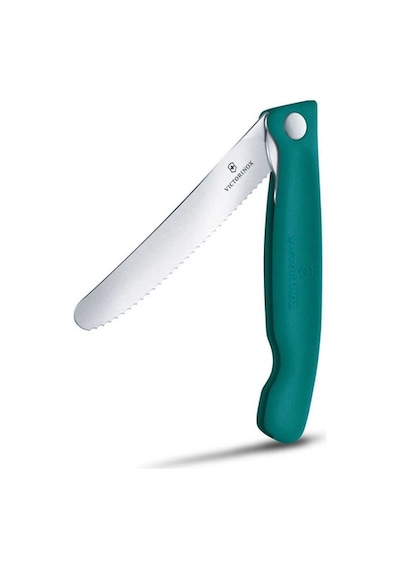 Victorinox Swiss Classic 11 cm Tırtıklı Piknik Bıçağı  Yeşil