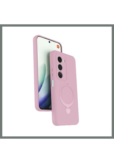 Bezos Redmi 15 4g Uyumlu Regal Magsafe Standlı Kapak - Açık Pembe Mmbz AÇIK PEMBE