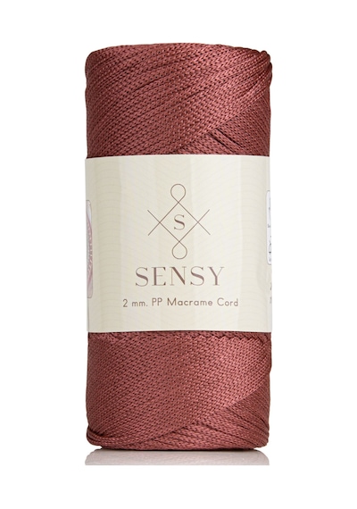 2 Mm - 200 Gr Polyester Makrome Ipi Gül Kurusu 230 M Polyester Makrome Ip Supla Ip Ve Çanta Ipliği