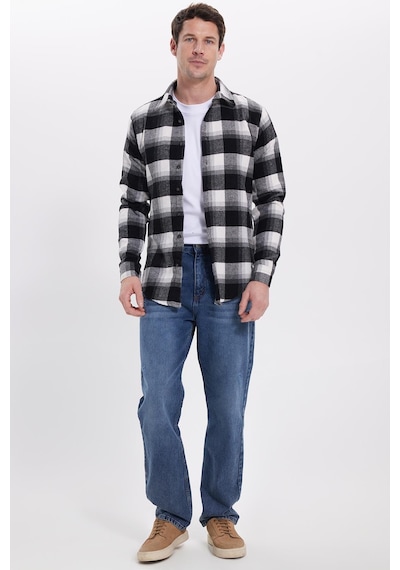 Tudors Erkek Slim Fit Dar Kesim Kareli Kışlık Oduncu Gömlek-42202 Çok Renkli Tudors Erkek Slim Fit Dar Kesim Kareli Kışlık Oduncu Gömlek-42202 Çok Renkli