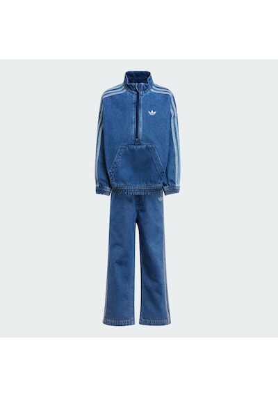 Adidas Jc7871 Denım Set Çocuk Eşofman Takımı Mavi