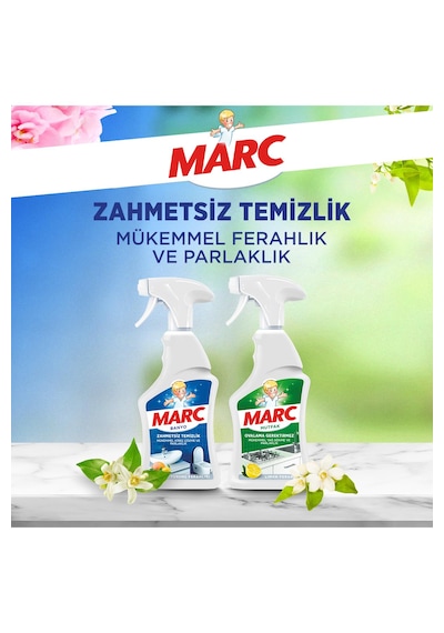 Marc Mutfak Yağ ve Kir Çözücü Temizlik Spreyi 750 ML + Banyo Kireç Sökücü Sprey 750 ML
