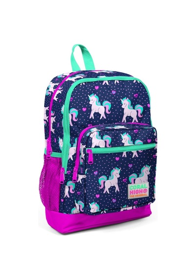 Coral High Mor Unicorn Kız Çocuk İlköğretim Okul Sırt Çantası Ve Beslenme Çanta Seti