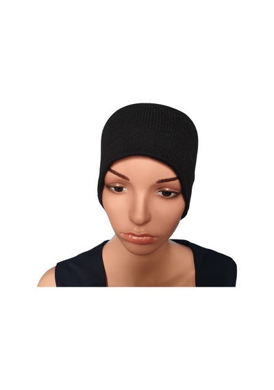 Ororabutik Unisex Siyah Bere Kışlık Yumuşak Örgü Şapka Kadın Erkek Sıkı Örme Sıcak Tutan Bere