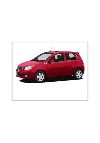 Chevrolet Aveo Hb Krom Cam Çıtası 4 Parça P.Çelik 2005-2011 Arası