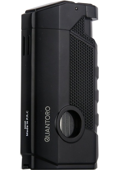 Quantoro 3 Torch Pürmüz Siyah Metal Puro Çakmağı - Trz1042