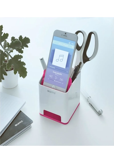 Leitz Wow Sound Çift Renkli Kalemlik Metalik Pembe 53631022