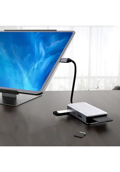 Microcase AL4588 6 İn1 USB OTG SD/TF Type C 4xUSB 3.0 Kart Okuyucu