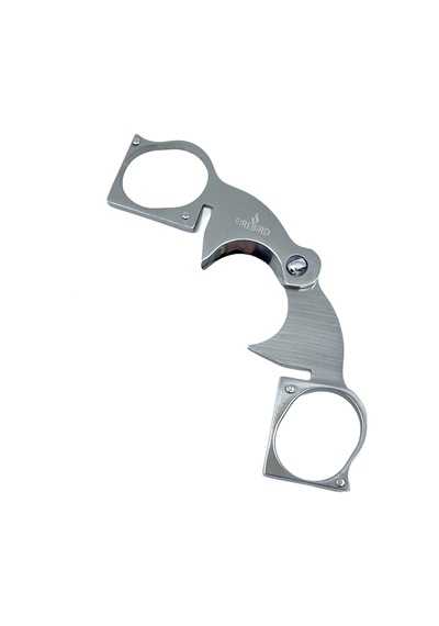 Firebird Katlanır Metal Puro Makası, Paslanmaz Çelik Çift Kavisli Bıçak, Cep Tipi Ergonomik Puro Kesici, Özel Kutulu