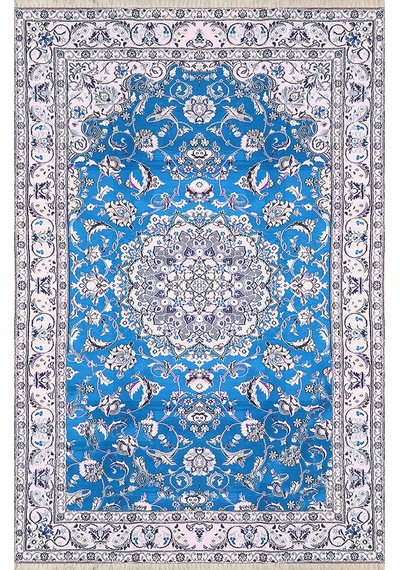 Dijital Baskılı, Yıkanabilir, Yumuşak Dokulu Çocuk Ve Yetişkin Seccade S-dot-124-1 Mavi