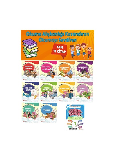 1.sınıf Okuma Alışkanlığı Kazandıran Okumayı Sevdiren Tam 11 Kitap 5