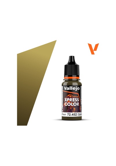 Vallejo 72452 18 Ml. Rotten Flesh, Xpress Game Color Serisi Model Boyası Renkli