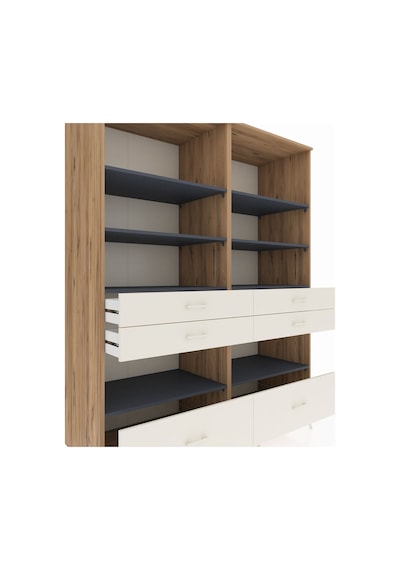 Kronos Gardrop 8 Raflı 6 Çekmeceli 176x59x221 Çam-antrasit/aytaşı Antrasit/aytaşı Kronos Gardrop 8 Raflı 6 Çekmeceli 176x59x221 Çam-antrasit/aytaşı Antrasit/aytaşı