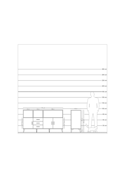Hyperion Konsol 5 Raflı 3 Çekmeceli 3 Kapaklı 176x44x99 Çam-antra Çam-antrasit/aytaşı Hyperion Konsol 5 Raflı 3 Çekmeceli 3 Kapaklı 176x44x99 Çam-antra Çam-antrasit/aytaşı