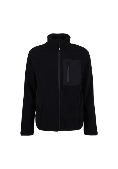 Jeep Siyah Erkek Dik Relaxed Düz Polar Sweatshırt J4wm-swt4444