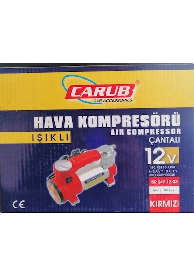CARUB HAVA KOMPRESÖRÜ 12V IŞIKLI