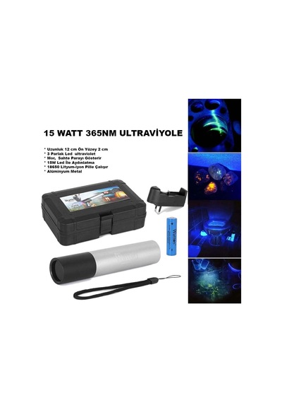15 Watt 365nm Ultraviyole Para Işığı