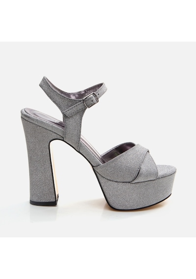 Hotiç Platin Kadın Topuklu Sandalet 01sah286250a530 Platin