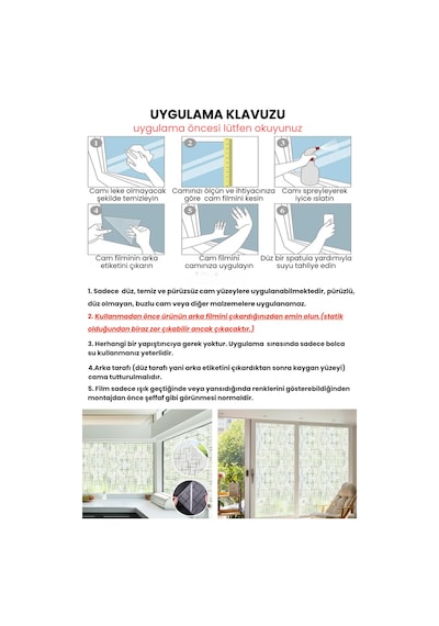 Technojet Statik Buzlu Desenli Cam Kaplama Filmi Duşa Kabin Ofis Balkon Dekorasyon Folyo 60cmx100cm Tk2010