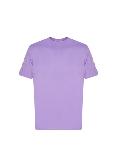 Hummel Elemental Chevron Cotton Tee Kısa Kollu Tişört 911946-3848 Mor