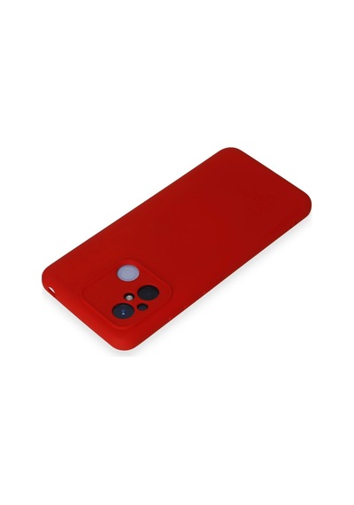 Newface - 642 - Xiaomi Redmi 12c Kılıf Nano İçi Kadife Silikon - Edntrend - - Kırmızı