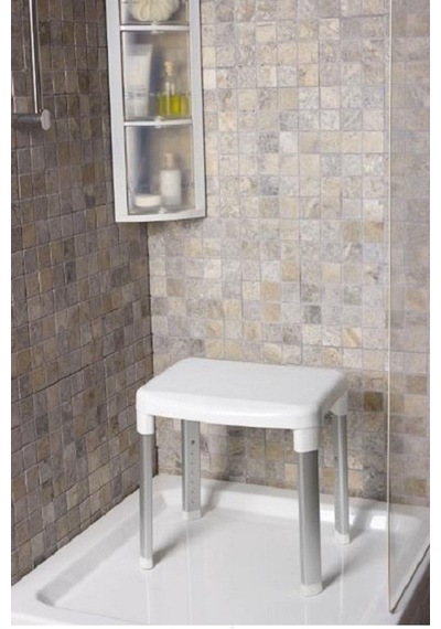 Cappadocia Paslanmaz Alüminyum Geniş Banyo Taburesi 130 Kg Kapasite -7464