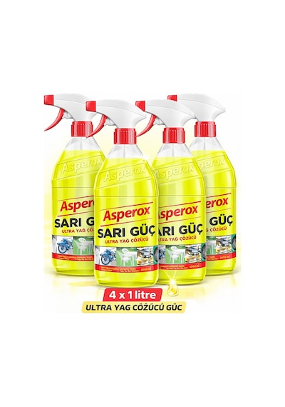 Sarı Güç Çok Amaçlı Ultra Temizleyici 4 X 1 L