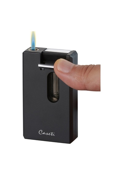Tek Torch Pürmüz Mat Siyah Dahili V Kesicili Puro Çakmağı
