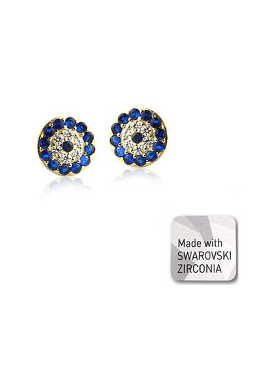 Bitmeyenkartus Ejoya Swarovski Nazar Küpe