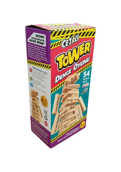 Cezalı Jenga , Renkli Jenga , Domino Aile Etkinlik Seti , Oyun Seti